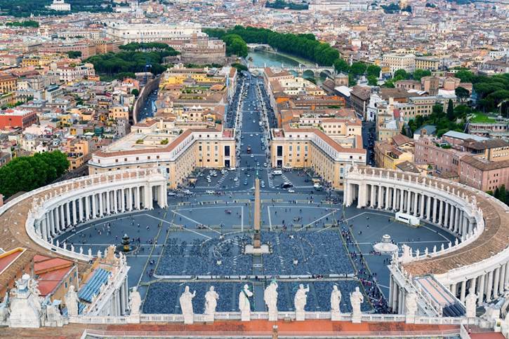 Fotografía de la Ciudad Vaticana de la Iglesia Católica Romana.