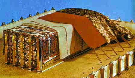 Tres cubiertas de pieles se colocaban encima del armazón del tabernáculo: de pelo de cabras, de piel de carnero teñida de rojo y de pieles de tejones.