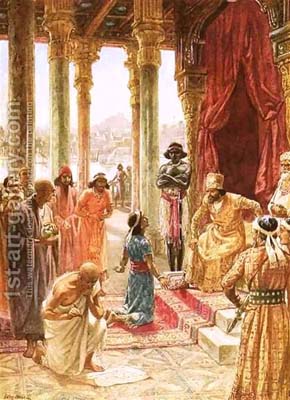 El israelita Daniel, capturado en el año 605 a. C. y llevado a Babilonia, se presenta ante el poderoso rey Nabucodonosor, revelando a este el sueño que el propio rey no podía recordar y también dándole la interpretación divina transmitida por Jehová Dios.