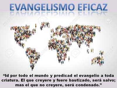 Primera diapositiva (imagen) de la serie sobre Evangelismo eficaz, en editoriallapaz.org.