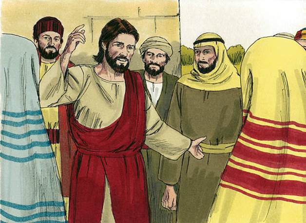 Una pintura que presenta a Jesucristo en el acto de comunicar a los autonombrados profetas, exorcistas y hacedores de milagro su sentencia de Nunca os conocí en el día del juicio.
