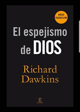 Fotografía de la carátula del libro El espejismo de Dios por Richard Dawkins, ilustra langostas sobre la tierra de la Quinta Trompeta.