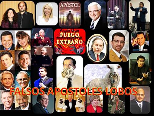 Un collage de fotografías de muchos pastores, profetas y profetisas pentecostales que han fijado fechas específicas para el retorno por segunda vez de Jesucristo.