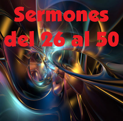 Gráfica para la lista de mensajes espirituales, también llamados sermones, del 26 al 50.