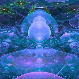 Líneas y colores componen un cuadro fractal que proyecta el espacio esotérico, gráfica que adorna el Índice E de temas bíblicos en editoriallapaz.org